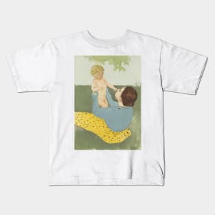 Under the Horse-Chestnut Tree by Mary Cassatt Kids T-Shirt